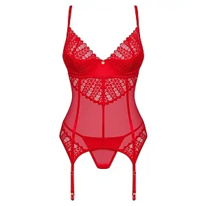 Corset Obsessive Ingridia Roșu pe SexLab
