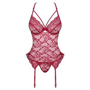 Corset Obsessive Ivetta Roșu pe SexLab