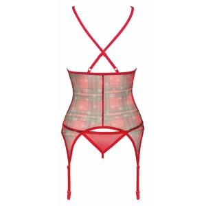 Corset Obsessive Jollymore Roșu XL-2XL