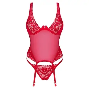 Corset Obsessive Lacelove Roșu Corset Obsessive Lacelove Roșu pe SexLab
