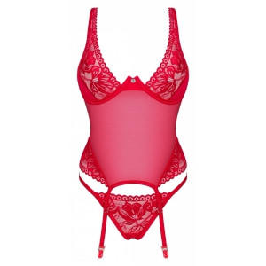 Corset Obsessive Lacelove Roșu M-L