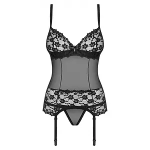 Corset Obsessive Letica Negru Corset Obsessive Letica Negru pe SexLab