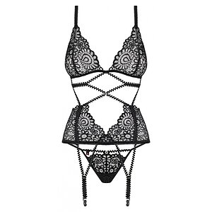 Corset Obsessive Mixty Negru pe SexLab