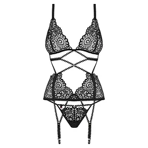 Corset Obsessive Mixty Negru pe SexLab