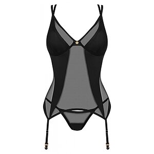 Corset Pentru Seara Intima Negru Corset Cu Sustinere Bust Pushup