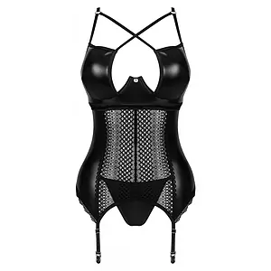 Corset Obsessive Norides Negru pe SexLab