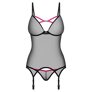 Corset Obsessive Novenes Negru pe SexLab