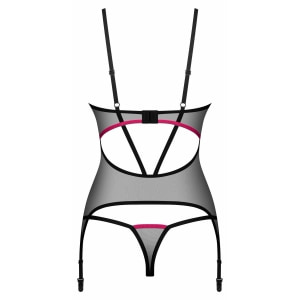 Corset Obsessive Novenes Negru XL-2XL