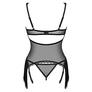 Corset Obsessive Sherila Negru XL-2XL