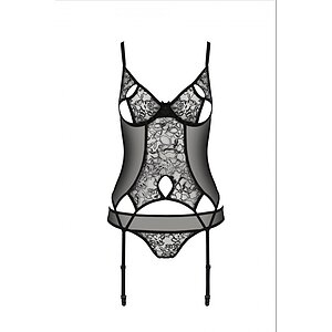 Corset Passion Eco Primulă Negru pe SexLab
