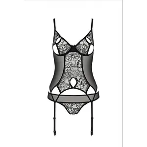 Corset Passion Eco Primulă Negru pe SexLab