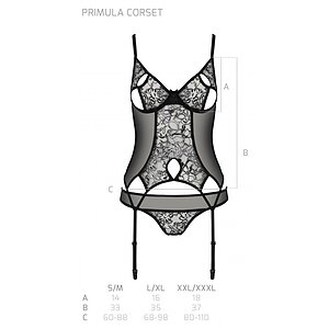 Corset Passion Eco Primula Negru S-M