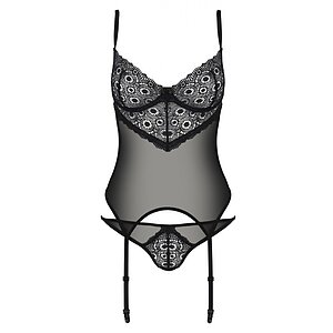 Corset Passion Eco Zinnia Negru Corset Passion Eco Zinnia Negru pe Sexlab.ro