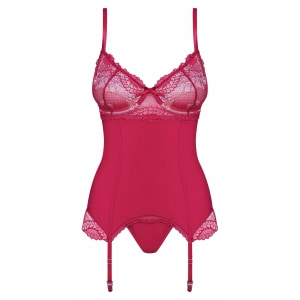 Corset Rosu Obsessive Rosalyne L-XL