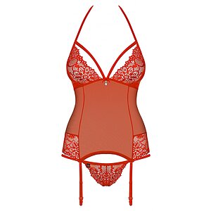 Corset Obsessive 838-COR Roșu pe SexLab