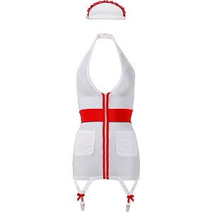 Costum Asistenta Alb