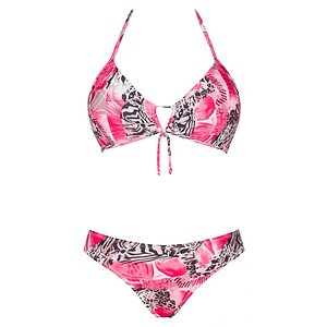 Costum Baie Doua Piese Roz Marime L