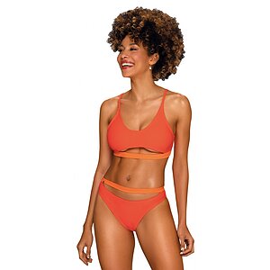 Bikini Sportiv Portocaliu Pentru Piscina