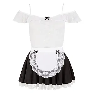 Costum Cottelli Collection Maids Dress Alb pe SexLab