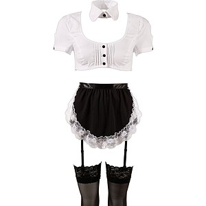 Costum Emmalyn Menajeră Cottelli Collection Negru Costum Emmalyn Menajeră Cottelli Collection Negru pe Sexlab.ro