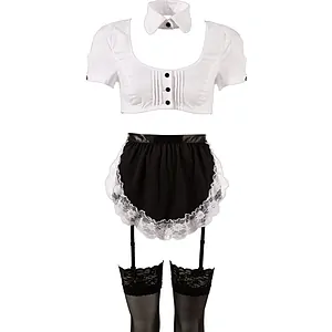 Costum Emmalyn Menajeră Cottelli Collection Negru Costum Emmalyn Menajeră Cottelli Collection Negru pe Sexlab.ro