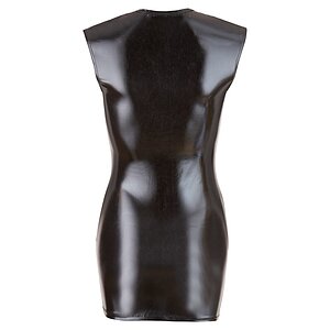 Costum Latex Damă Wetlook With Zip Negru S