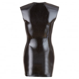 Costum Latex Damă Wetlook With Zip Negru XL