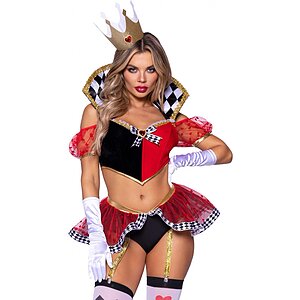 Costum Leg Avenue Burning-Hot Royal Queen Roșu pe SexLab