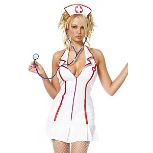 Costum Leg Avenue Head Nurse Alb pe SexLab