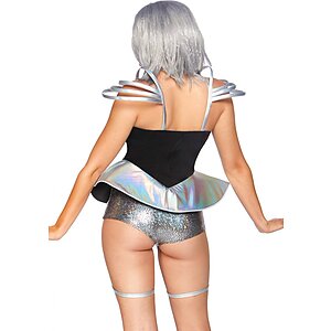 Costum Leg Avenue Space Cadet Argintiu S