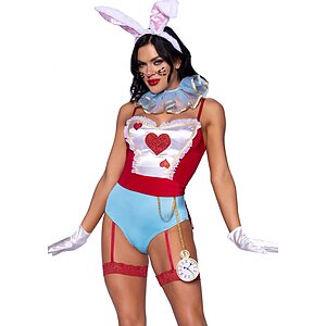 Costum Leg Avenue White Rabbit Bodysuit Multicolor pe SexLab