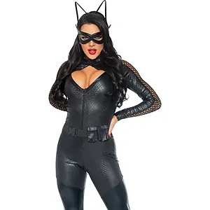 Costum Leg Avenue Wicked Kitty Negru pe SexLab