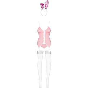 Costum Erotic Corsetat Talie Evidentiata Costum Iepuras Cu Panties Si Jartiere