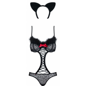 Costum Obsessive Gepardina Negru 2XL