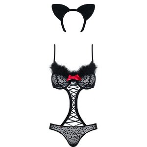 Costum Obsessive Gepardina Negru pe SexLab