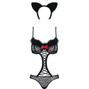 Costum Obsessive Gepardina Negru pe SexLab