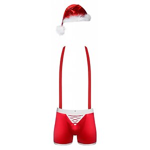 Costum Obsessive Mr Claus Roșu pe SexLab