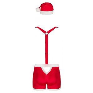 Costum Obsessive Mr Claus Roșu L-XL