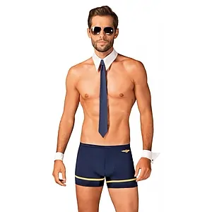 Costum Obsessive Pilot Albastru pe SexLab