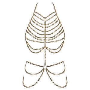 Cottelli Collection – Lanț De Corp Aurit Sofisticat Auriu pe SexLab