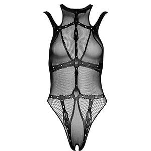 Crotchless Body Cottelli Collection Maya Negru pe SexLab