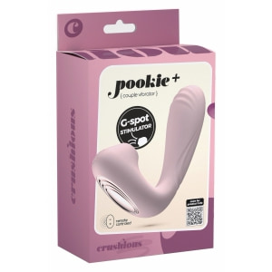 Crushious Pookie Stimulator cu Dublă Stimulare, Reîncărcabil Roz