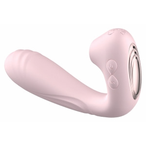 Crushious Pookie Stimulator cu Dublă Stimulare, Reîncărcabil Roz