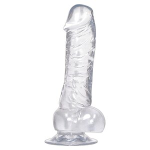 Crystal Clear Dong Suction Cup Transparent pe SexLab