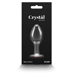 Crystal Desires Red Heart M Transparent