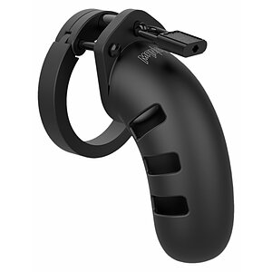 Cușcă de Castitate Man Cage Silicon Model 21 Negru pe SexLab