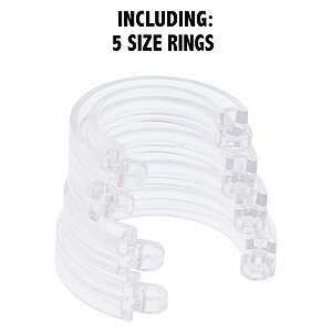 Cușcă Penis Electrică Discretă cu Telecomandă Transparent