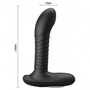 Debra Mr. Play Masator Prostată – 12 Vibrații, 3 Rotații Negru