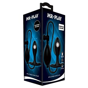 Debra Plug Anal Gonflabil Reglabil — Ajustare sigură 9.1cm Negru