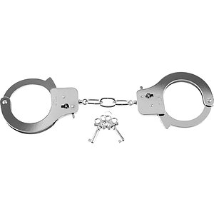 Designer Metal Handcuffs Argintiu pe Sexlab.ro